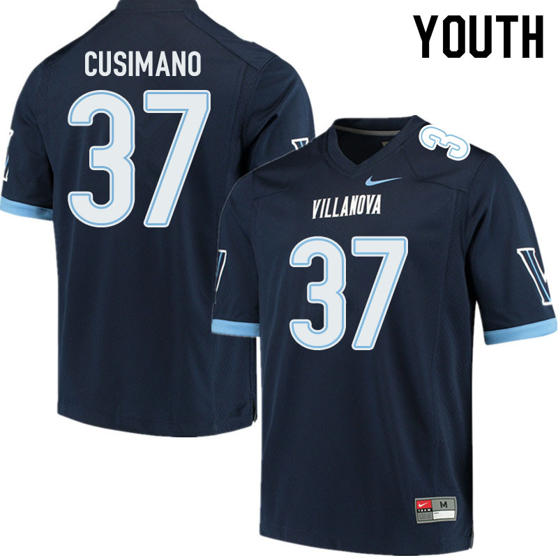 Youth #37 Hunter Cusimano Villanova Wildcats College Football Jerseys Sale-Navy